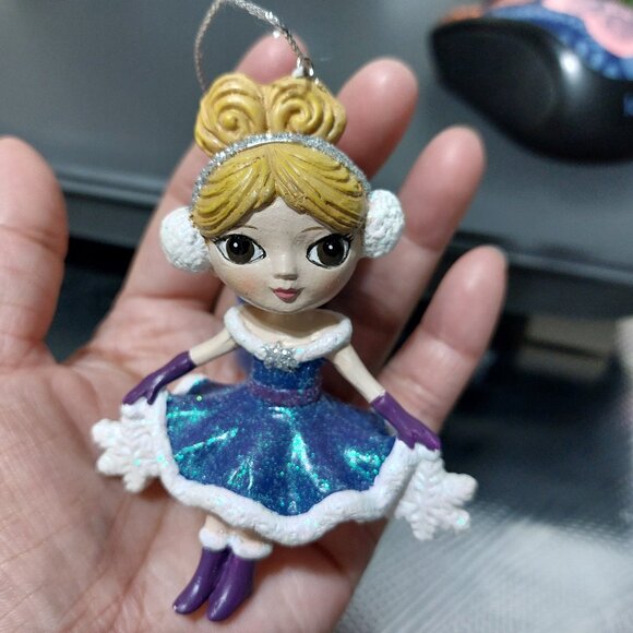 Beautiful Princess Fairy Xmas Christmas Ornament In Beautiful Dress - Picture 3 of 9